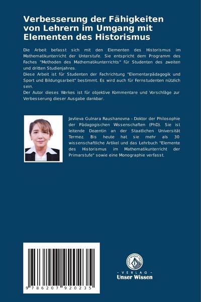 Produktbild: Verbesserung der F&auml;higkeiten von Lehrern im Umgang mit Elementen des Historismus
