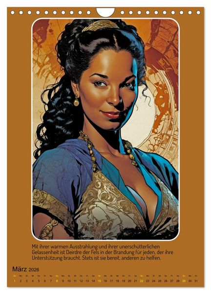 Produktbild: Starke Frauen im Comicbook-Stil (Wandkalender 2026 DIN A4 hoch), CALVENDO Monatskalender