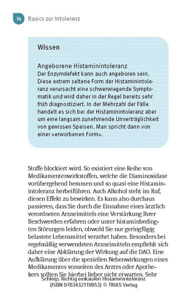 Produktbild: Richtig einkaufen Histamin-Intoleranz