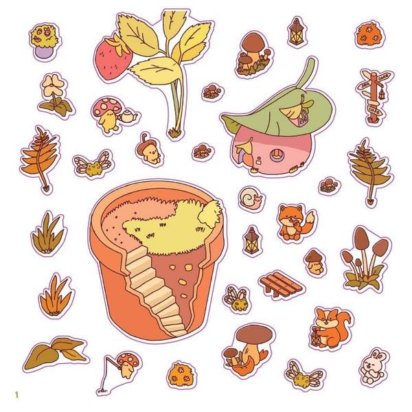 Produktbild: Cozy Sticker Worlds &ndash; Whimsy Wonders