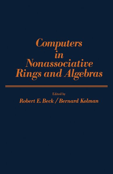 Produktbild: Computers in Nonassociative Rings and Algebras