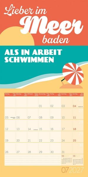 Produktbild: Einspruch Kalender 2027 - 30x30 - Art12