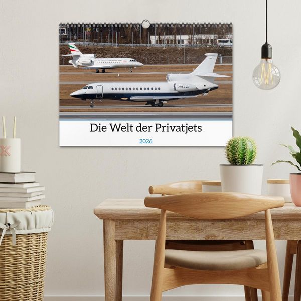 Produktbild: Die Welt der Privatjets (Wandkalender 2026 DIN A3 quer), CALVENDO Monatskalender