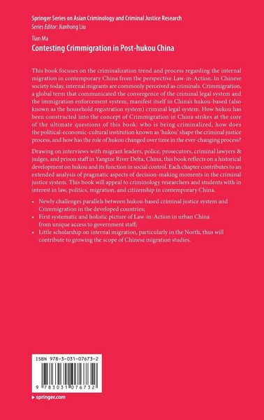 Produktbild: Contesting Crimmigration in Post-hukou China
