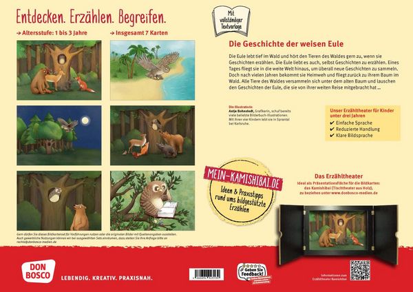 Produktbild: Die Geschichte der weisen Eule. Kamishibai Bildkartenset