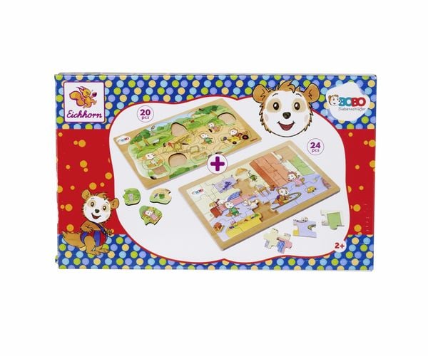 Produktbild: Bobo Siebenschl&auml;fer, 2 Puzzles 20 und 24 Teile