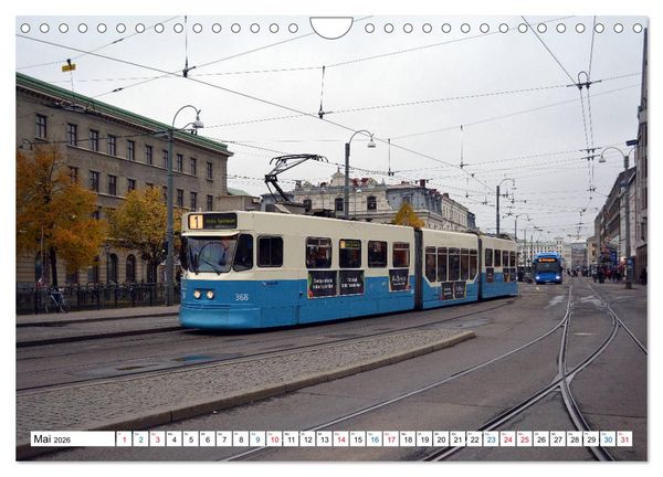 Produktbild: Die G&ouml;teborger Stra&szlig;enbahn (Wandkalender 2026 DIN A4 quer), CALVENDO Monatskalender