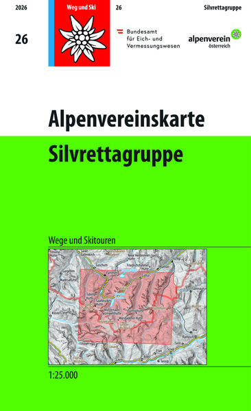 Produktbild: Alpenvereinskarte