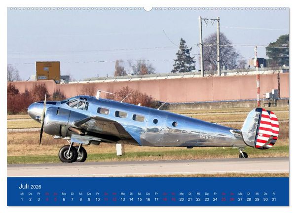 Produktbild: Besondere Flugzeuge am Flughafen Stuttgart (hochwertiger Premium Wandkalender 2026 DIN A2 quer), Kunstdruck in Hochglanz