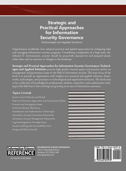 Produktbild: Strategic and Practical Approaches for Information Security Governance