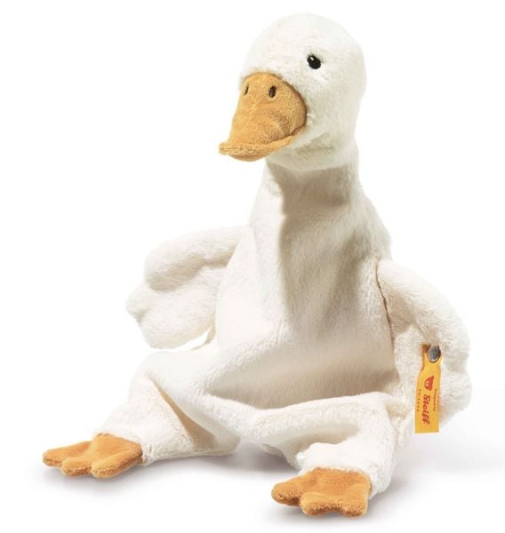 Produktbild: Steiff 242861 - Gans Gilda Schmusetuch, Pl&uuml;sch, 28 cm