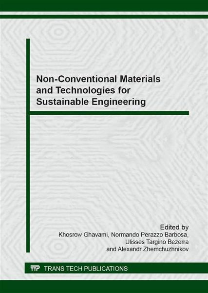 Produktbild: Non-Conventional Materials and Technologies for Sustainable Engineering