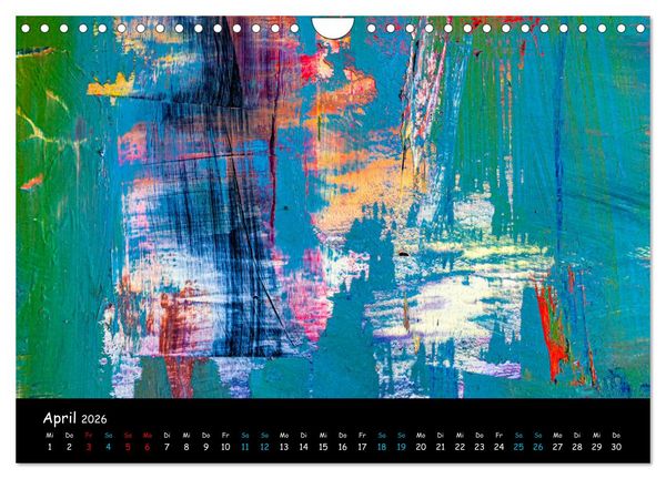 Produktbild: Abstraktes - Harmonie des Zufalls in Formen und Farben (Wandkalender 2026 DIN A4 quer), CALVENDO Monatskalender