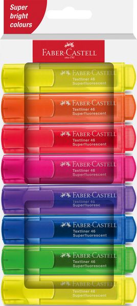 Produktbild: Faber-Castell Textmarker TL 46 SF Superfluorescent 8er Kartonetui