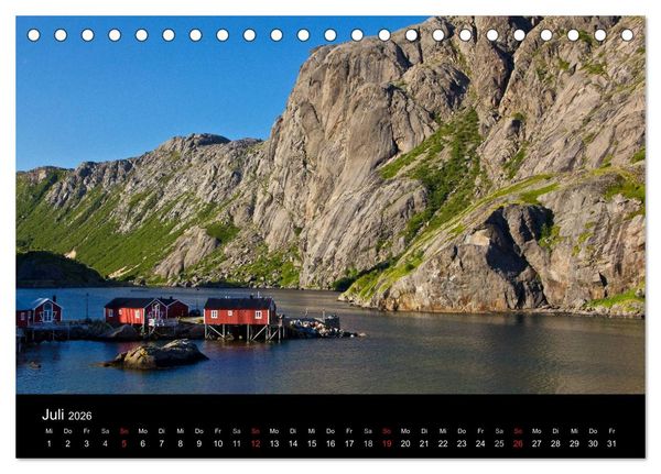 Produktbild: Norwegen - Faszination des Nordens (Tischkalender 2026 DIN A5 quer), CALVENDO Monatskalender