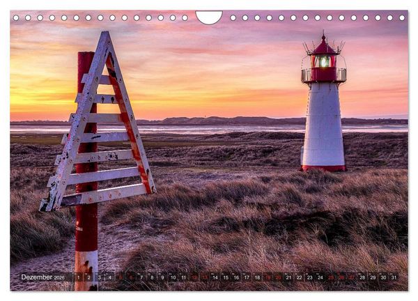 Produktbild: Sylt - Farbige Momente (Wandkalender 2026 DIN A4 quer), CALVENDO Monatskalender
