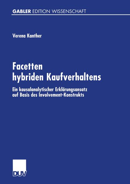 Produktbild: Facetten hybriden Kaufverhaltens