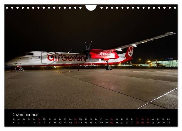 Produktbild: Flugzeuge bei Nacht (Wandkalender 2026 DIN A4 quer), CALVENDO Monatskalender