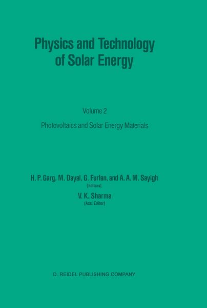 Produktbild: Physics and Technology of Solar Energy
