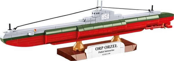 Produktbild: COBI Historical Collection 4855 - ORP Orzel Polish Submarine, WWII, Bausatz 1:300, 193 Klemmbausteine
