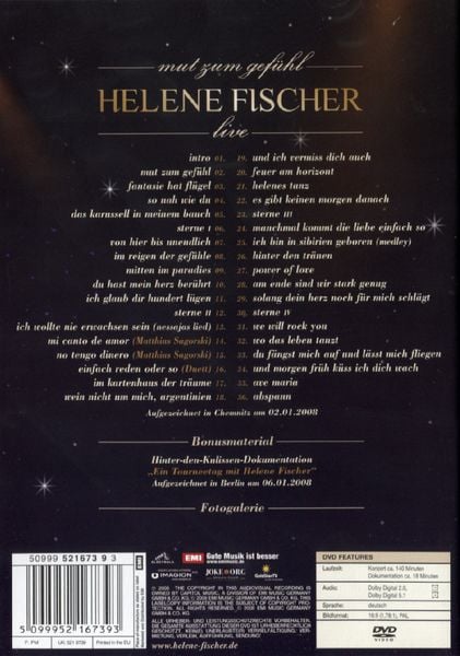 Produktbild: Helene Fischer - Mut zum Gef&uuml;hl/Live