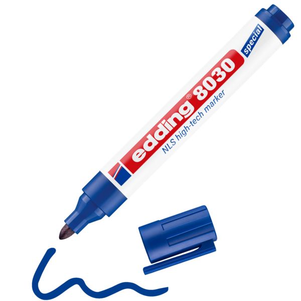 Produktbild: EDDING&reg; High-Tech Marker 8030 NLS, blau
