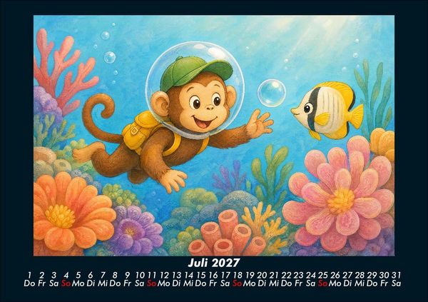 Produktbild: Milos Abenteuer in der Unterwasserwelt 2027 Fotokalender DIN A5
