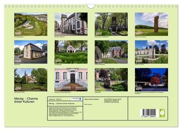 Produktbild: Merzig - Charme dreier Kulturen (Wandkalender 2026 DIN A3 quer), CALVENDO Monatskalender