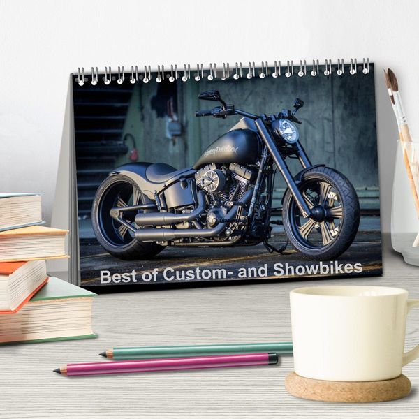 Produktbild: Best of Custom- and Showbikes Kalender (Tischkalender 2026 DIN A5 quer), CALVENDO Monatskalender