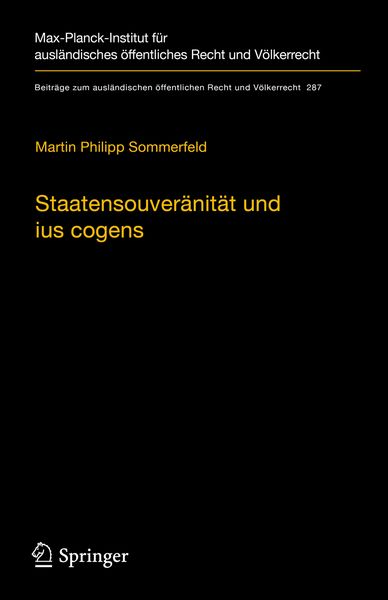 Produktbild: Staatensouver&auml;nit&auml;t und ius cogens