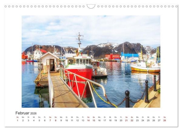 Produktbild: Norwegens K&uuml;stenst&auml;dte (Wandkalender 2026 DIN A3 quer), CALVENDO Monatskalender