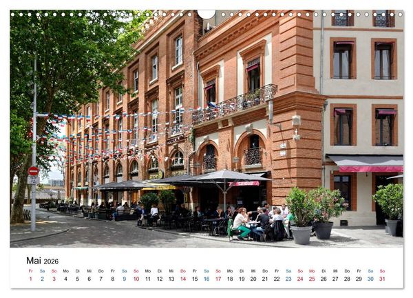 Produktbild: Frankreichs gro&szlig;e St&auml;dte - Toulouse (Wandkalender 2026 DIN A3 quer), CALVENDO Monatskalender