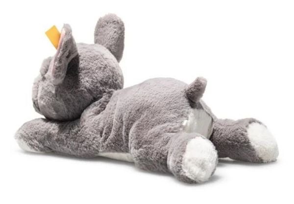 Produktbild: Steiff 076114 - Franz&ouml;sische Bulldogge Brie, liegend, grau, Pl&uuml;sch, 24 cm