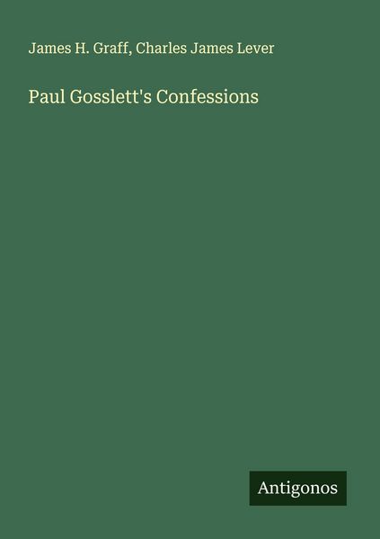 Produktbild: Paul Gosslett's Confessions