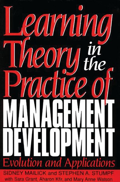 Produktbild: Learning Theory in the Practice of Management Development