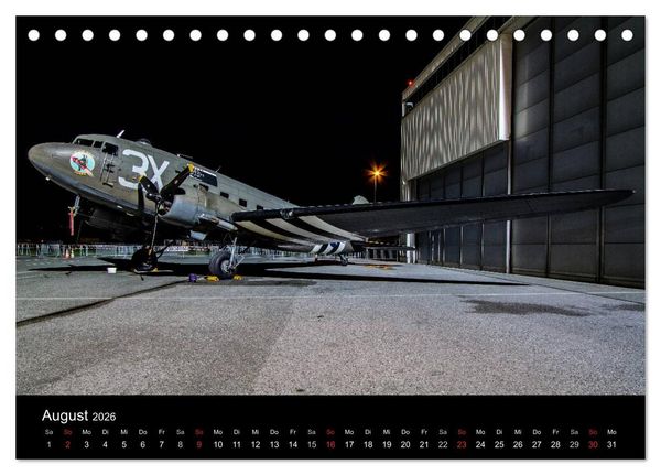 Produktbild: Faszination Flugzeug (Tischkalender 2026 DIN A5 quer), CALVENDO Monatskalender