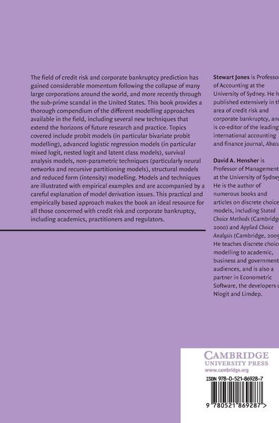Produktbild: Advances in Credit Risk Modelling and Corporate Bankruptcy Prediction