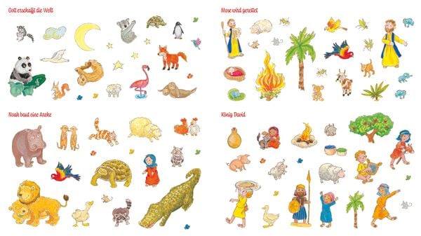 Produktbild: Wimmel-Stickerbuch: Bibel