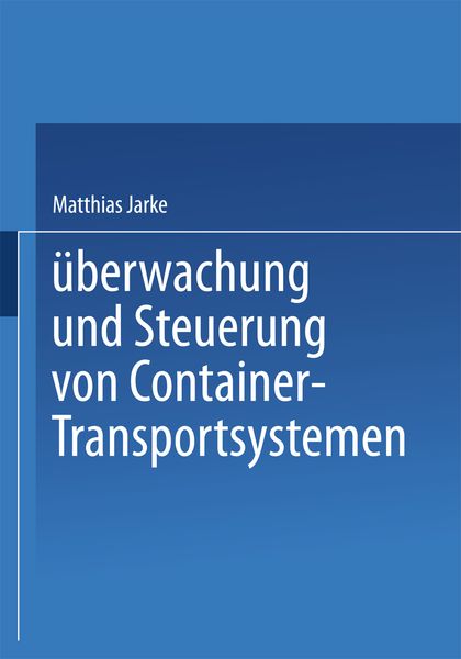 Produktbild: &Uuml;berwachung und Steuerung von Container-Transportsystemen