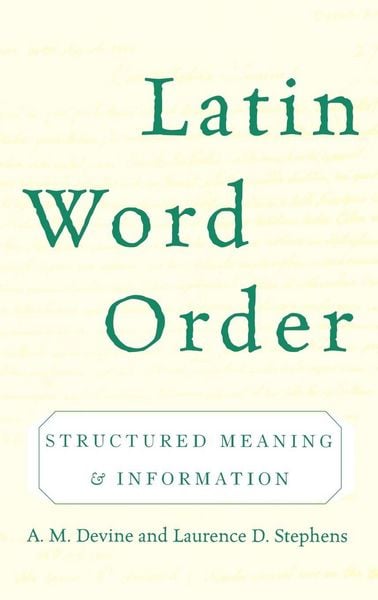 Produktbild: Latin Word Order