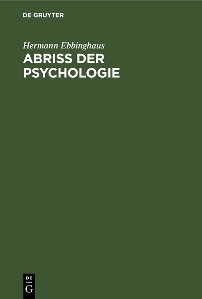 Produktbild: Abriss der Psychologie