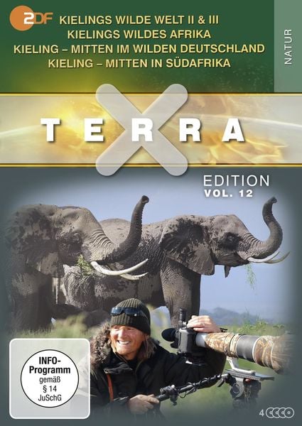 Terra X - Edition Vol. 12 Kieling - Mitten in Südafrika - Kieling - Mitten im wilden Deutschland - Kielings wildes Afrika - Kielings wilde Welt II & III [4 DVDs]