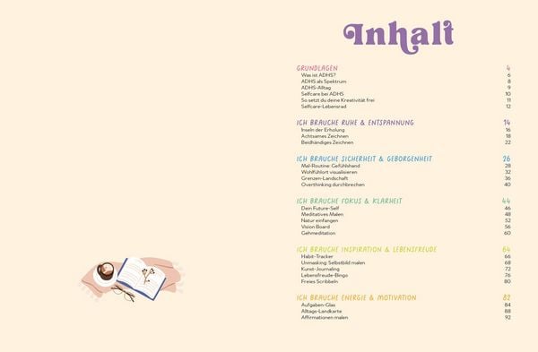 Produktbild: Dein ADHS-Kreativbuch