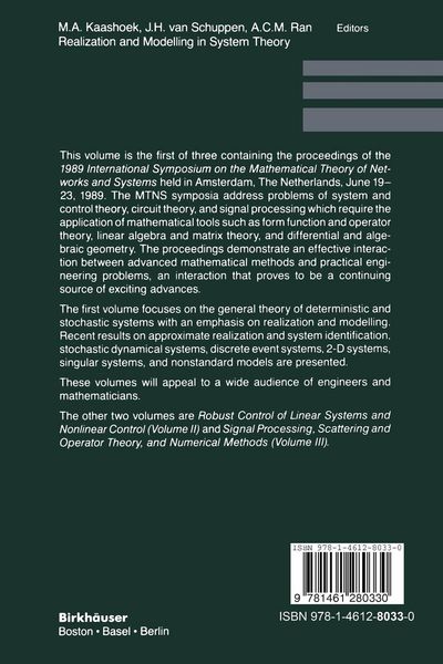 Produktbild: Realization and Modelling in System Theory