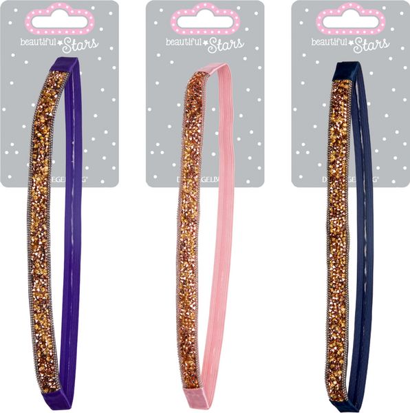 Produktbild: Haarband Glam - beautiful Stars, sort.