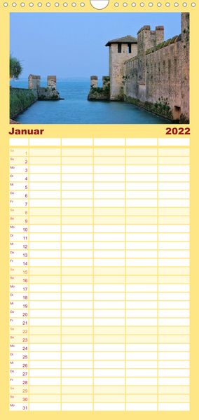 Produktbild: Familienplaner Gardasee (Wandkalender 2022 , 21 cm x 45 cm, hoch)