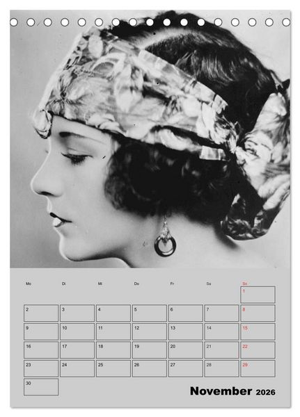 Produktbild: Diven der Stummfilm-&Auml;ra (Tischkalender 2026 DIN A5 hoch), CALVENDO Monatskalender