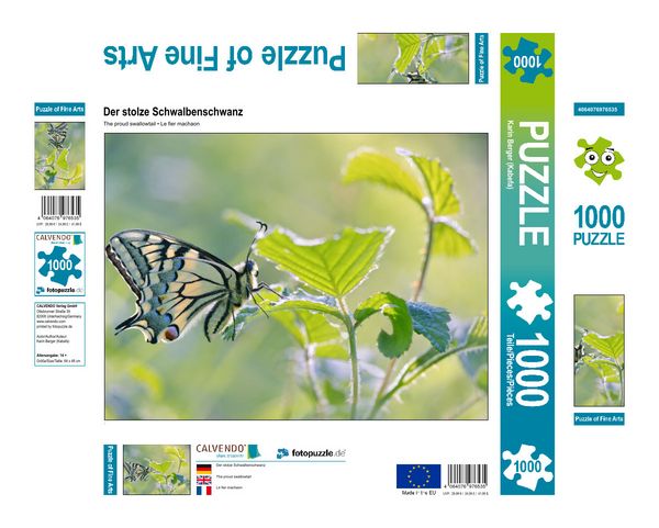 Produktbild: CALVENDO Puzzle Der stolze Schwalbenschwanz | 1000 Teile Lege-Gr&ouml;&szlig;e 64x48cm Foto-Puzzle f&uuml;r gl&uuml;ckliche Stunden