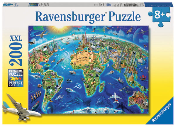 Produktbild: Puzzle Ravensburger Gro&szlig;e, weite Welt 200 Teile XXL