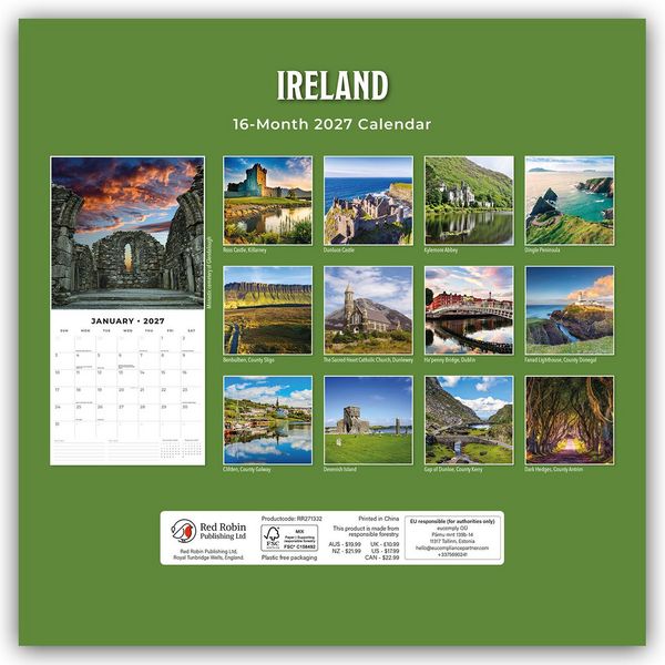 Produktbild: Ireland &ndash; Irland 2027 &ndash; 16-Monatskalender